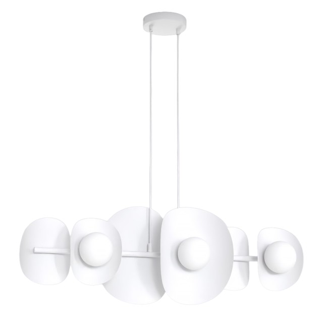 Lámpara colgante Lithora blanco (6 luces)