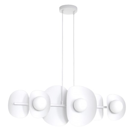 Lámpara colgante Lithora blanco (6 luces)