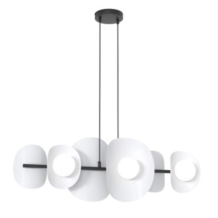 Lámpara colgante Lithora gris (6 luces)