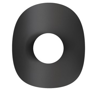 Aplique de pared Onivia XL negro