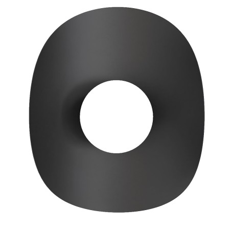 Aplique de pared Onivia XL negro