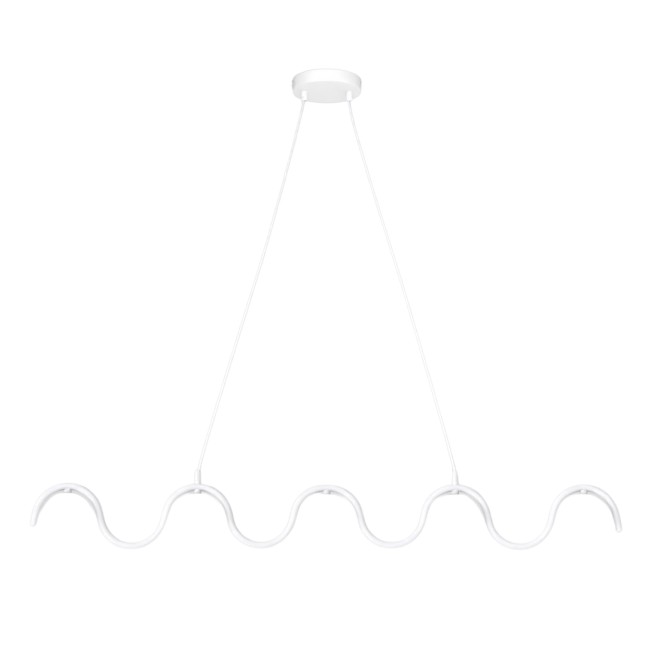 Lámpara colgante Ondessa blanco (5 luces)