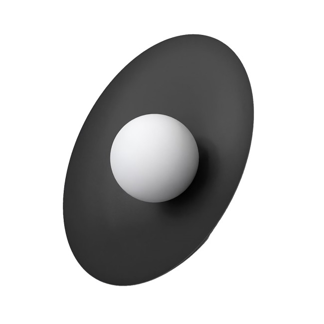 Aplique de pared Buli negro