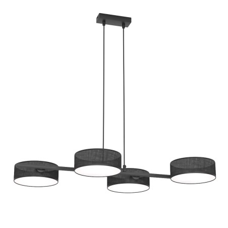Lámpara colgante Troma negro (4 luces)