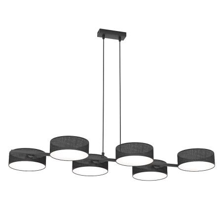 Lámpara colgante Troma negro (6 luces)
