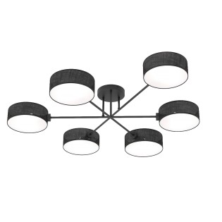 Lámpara de techo Lorix negro (6 luces)
