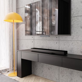 Lámpara de pie Pryla naranja