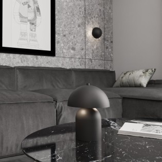 Lámpara de mesa Konvi negro (2 luces)