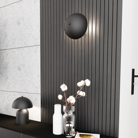 Aplique de pared Konvi negro (2 luces)