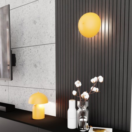Aplique de pared Konvi naranja (2 luces)
