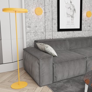 Lámpara de pie Zuko naranja...