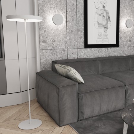 Lámpara de pie Zuko blanco (3 luces)