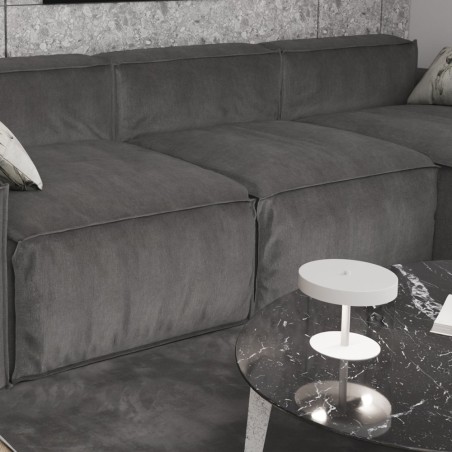 Lámpara de mesa Zuko blanco (2 luces)