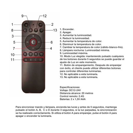 Lámpara colgante LED Odessa Dim (220W)