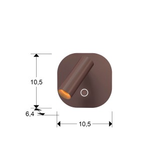 Aplique lectura LED Biblio (6W+2.1W)