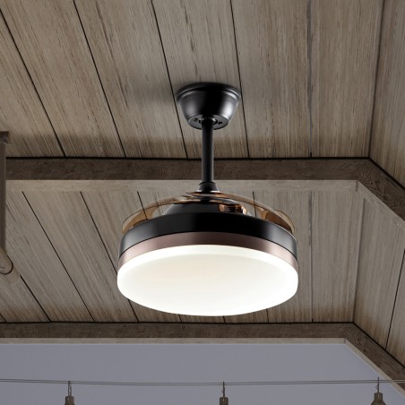 Ventilador LED aspas retráctiles Vento Mini CCT Dim (24W)