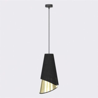 Lámpara colgante Vist Negro+Oro