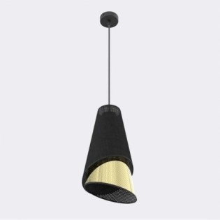 Lámpara colgante Vist Negro+Oro