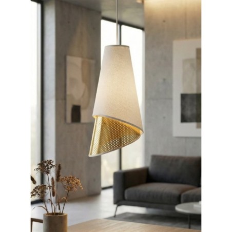 Lámpara colgante Vist Blanco+Oro (3 luces)