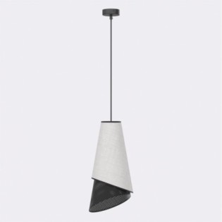 Lámpara colgante Vist Negro+Gris