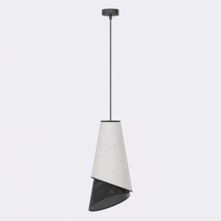 Lámpara colgante Vist Negro+Gris
