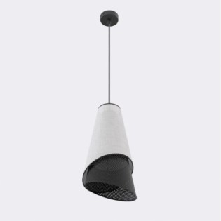 Lámpara colgante Vist Negro+Gris