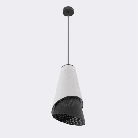 Lámpara colgante Vist Negro+Gris