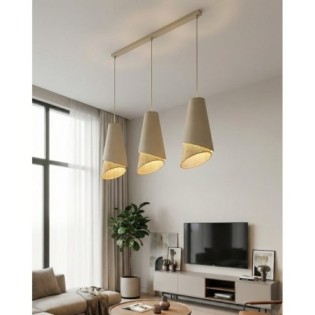 Lámpara colgante Vist Ratán (3 luces)