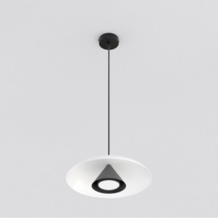 Lámpara colgante Tisa Blanco+Negro