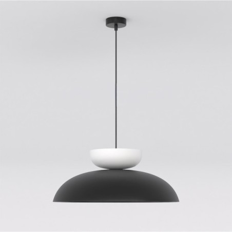 Lámpara colgante Sava Negro+Blanco