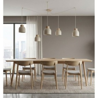 Lámpara colgante Prut Moca (5 luces)