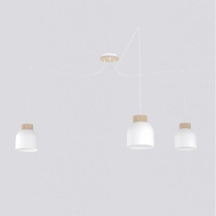 Lámpara colgante Prut Blanco (3 luces)