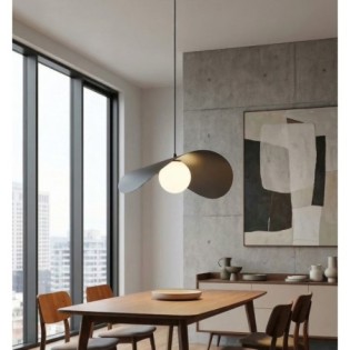 Lámpara colgante Nera L Negro