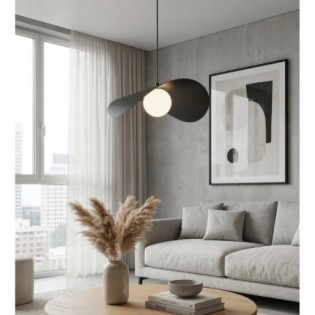 Lámpara colgante Nera L Negro