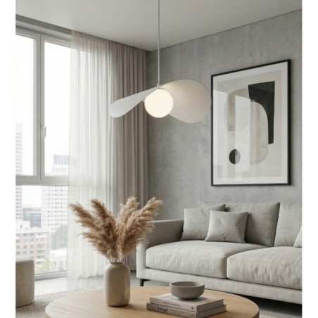 Lámpara colgante Nera L Blanco