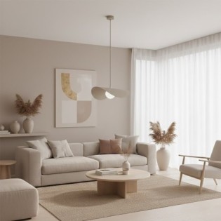 Lámpara colgante Nera L Moca