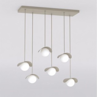 Lámpara colgante Nera Moca (6 luces)