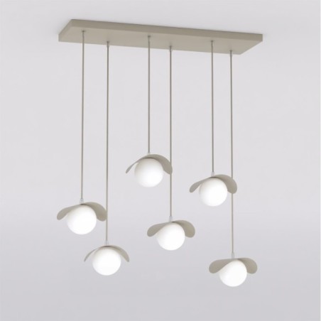 Lámpara colgante Nera Moca (6 luces)