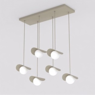 Lámpara colgante Nera Moca (6 luces)