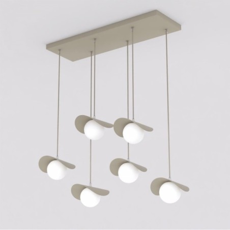 Lámpara colgante Nera Moca (6 luces)