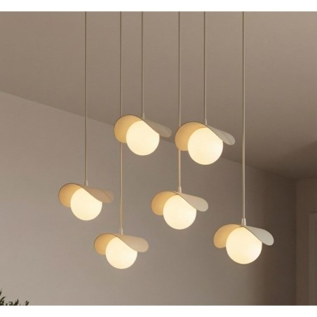 Lámpara colgante Nera Moca (6 luces)