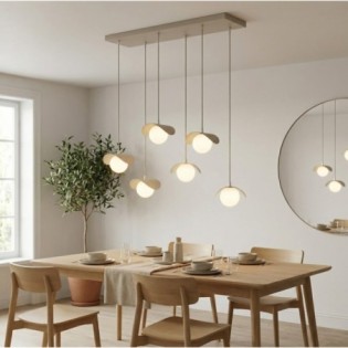 Lámpara colgante Nera Moca (6 luces)