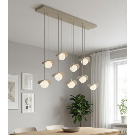 Lámpara colgante Nera Moca (9 luces)