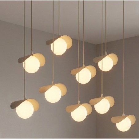 Lámpara colgante Nera Moca (9 luces)