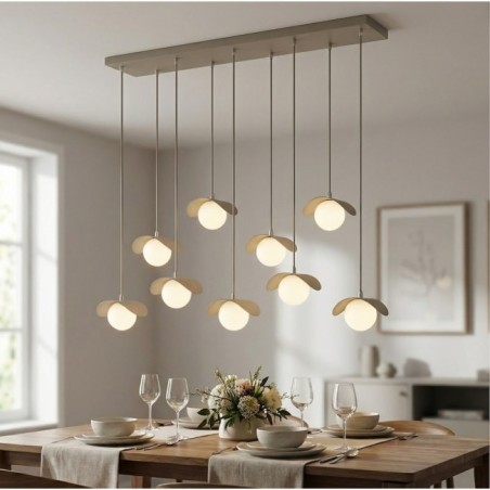 Lámpara colgante Nera Moca (9 luces)