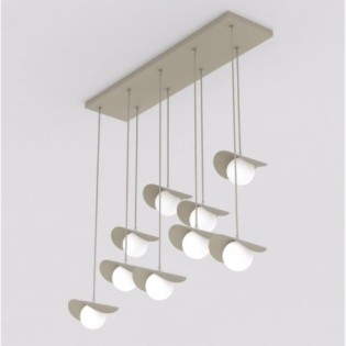 Lámpara colgante Nera Moca (9 luces)