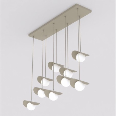 Lámpara colgante Nera Moca (9 luces)