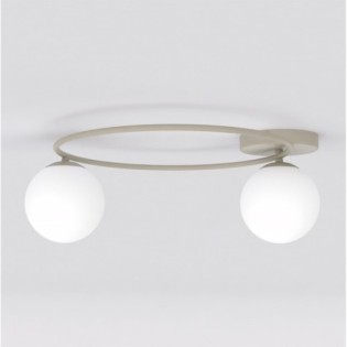 Plafón de techo Buga Moca Opal (2 luces)