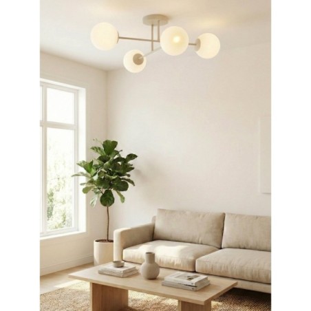 Lámpara de techo Drin Moca Opal (4 luces)