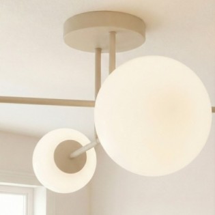 Lámpara de techo Drin Moca Opal (4 luces)